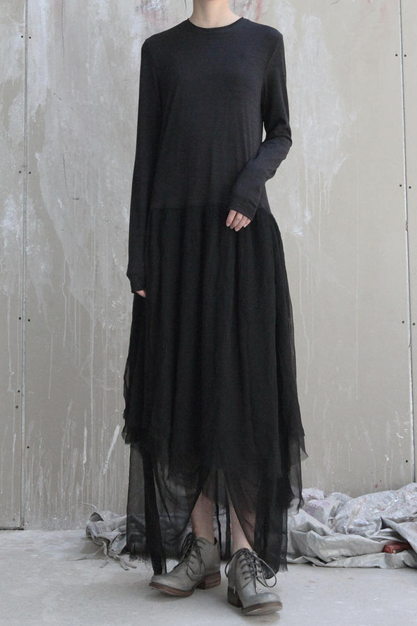 Aleksandr Manamis 2190688 Silk high neck dress